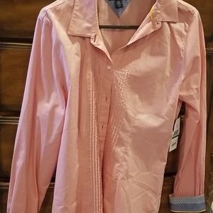 TOMMY HILFIGER SHIRT PINK WITH BLUE